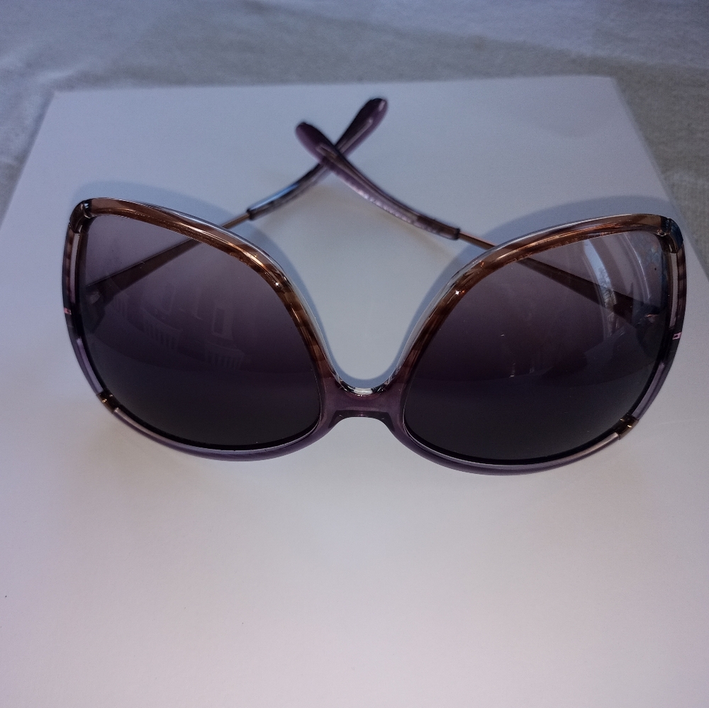 Woman's Sun Glasses. Mark by Mark Jacobs. Rose gold with Clear Mauve frames .